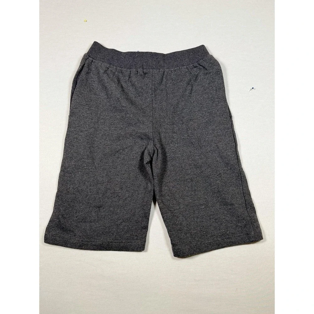 True Religion Shorts Mens Small Gray Fleece Sweat Drawstring Logo Athletic